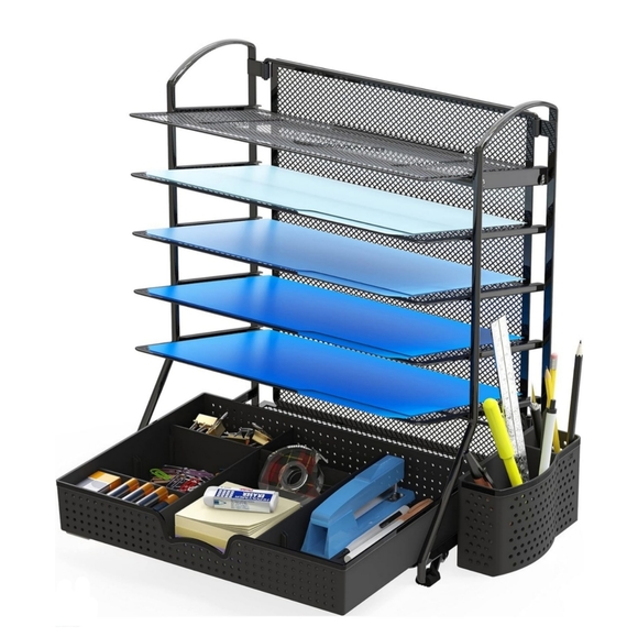 6 Tier Document Tray With Drawers - Picture 16 of 16